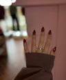 Ring hearts of silver